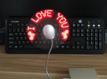 New USB 2.0 Adjustable Mini LED Rechargeable Gooseneck colorful FAN for desktop cool
