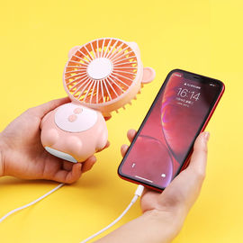 New design cartoon ELF monkeyPortable Handheld Electric LED Mini Fan desklamp with USB Cable